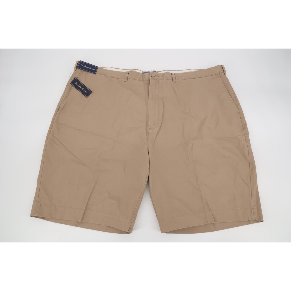 Polo Ralph Lauren‎ Mens 50B Khaki Classic Fit Cotton Chino Shorts 50 Big NEW